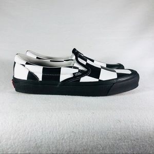VANS x Barneys NY Leather Slip On Checkered Sz 9.5